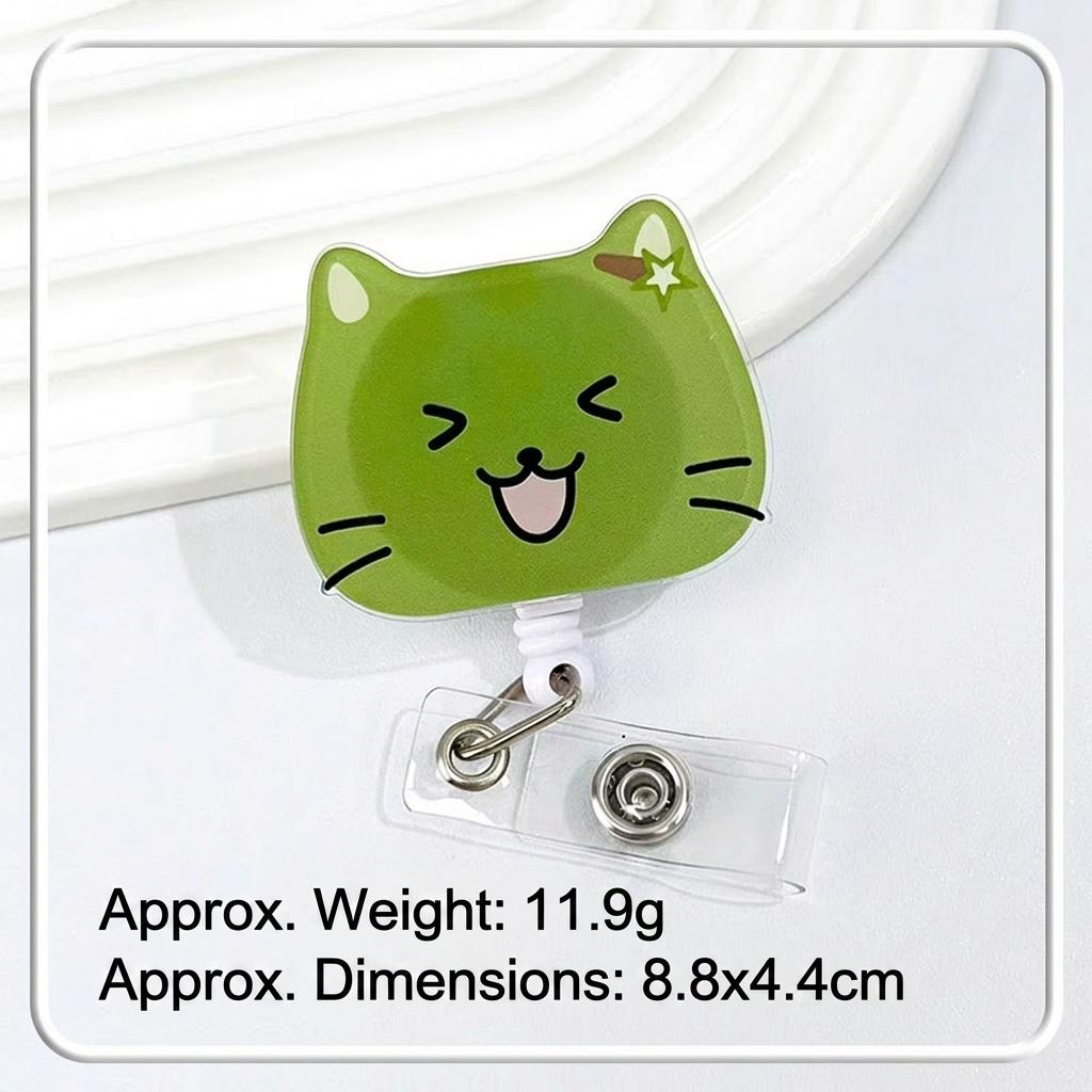 

Doctor Badge Reel Personalized Nurse Id Holder Acrylic Badge Clip Retractable Cute Pattern Badge Holder For Students