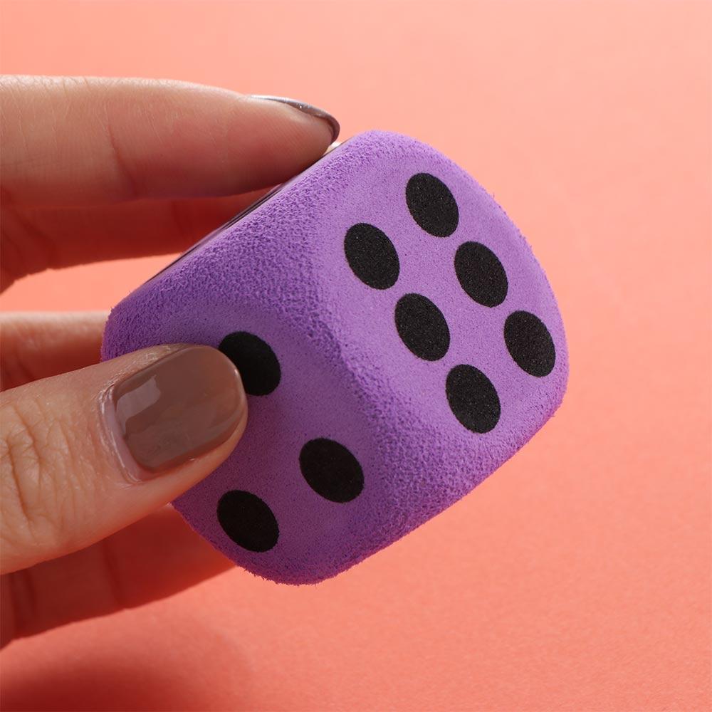 Spugna Spugna Dadi Solidi Elastici 3,8 cm Dadi a Punti Oggetti di Scena Divertenti Dadi a Punti in Schiuma Bambini