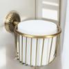 Wall Mounted Toilet Paper Dispenser Traditional Appearance Tissue Holders Simple Tool Without Assembly Bathroom Accessory