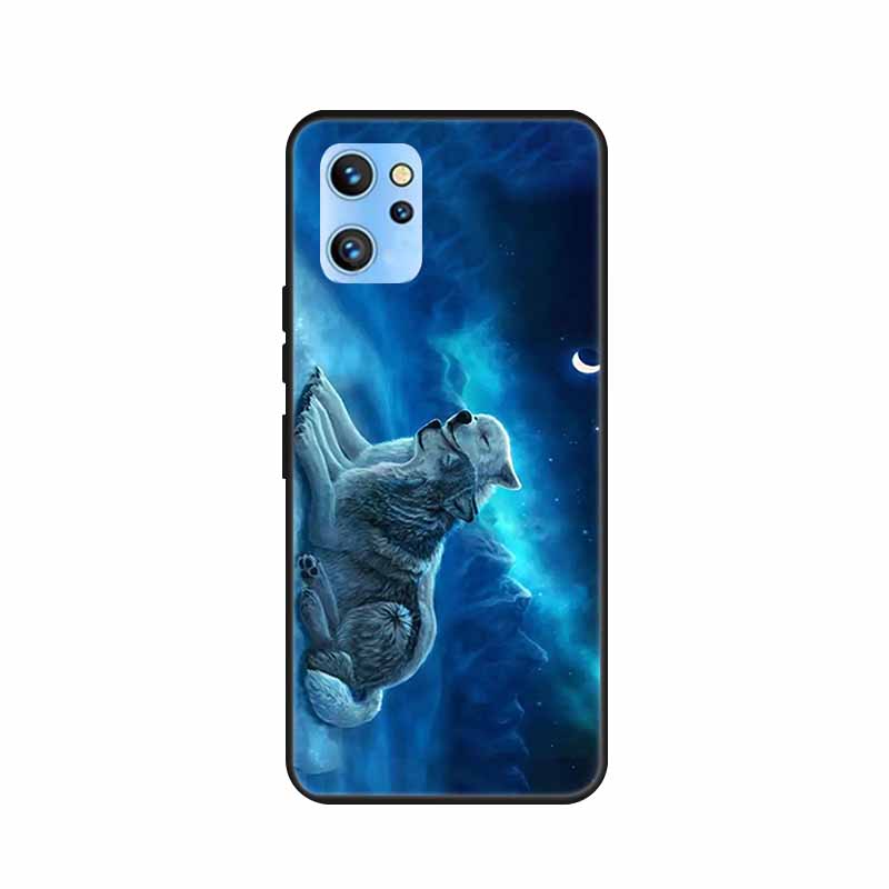 Etui do telefonu Umidigi A13 Pro 2022 Kwiaty Czarny Silikonowy Tylny Pokrowiec Miękki Pokrowiec TPU Do Umidigi A13S Etui A 13 S Coque Funda Torba