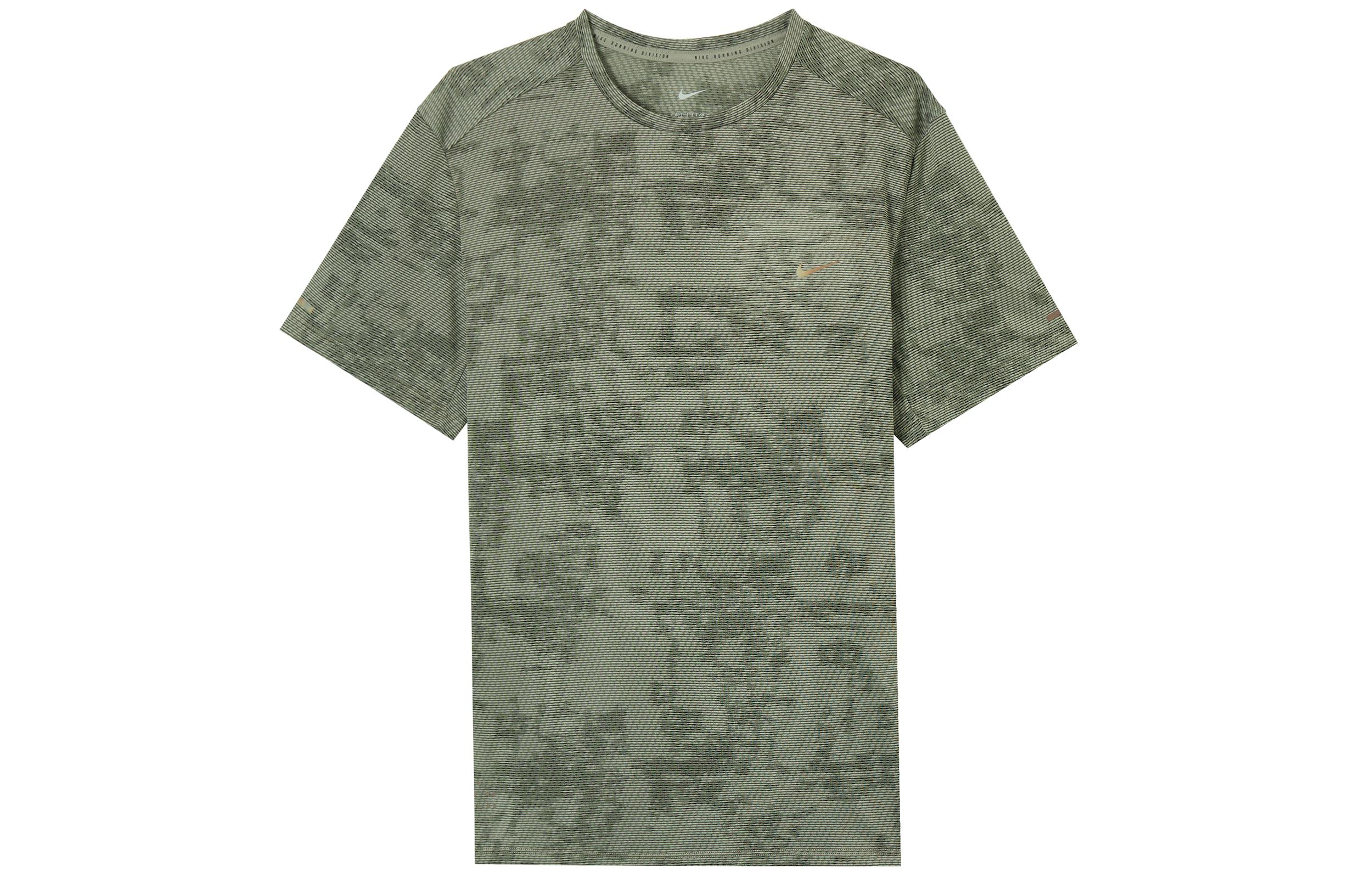 Nike Running T Shirt Men s Green FZ0584-053 L