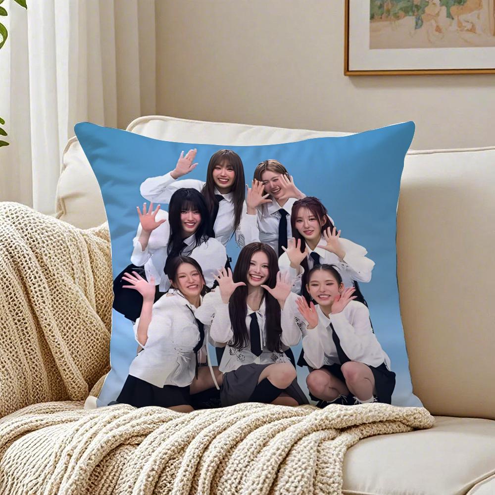 GirlGroup Kpop Iizna Cushion Cover Pillowcase Antidustmite Living Room Sofa Decor Cushion Room