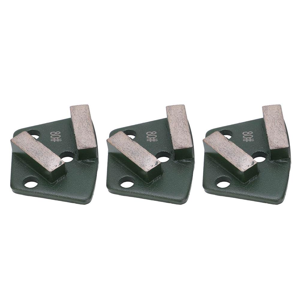 3 Stück Diamant Schleifschuhe Trapez Betonboden Aggressives Schneiden 2 Lange Zähne Grün 80#