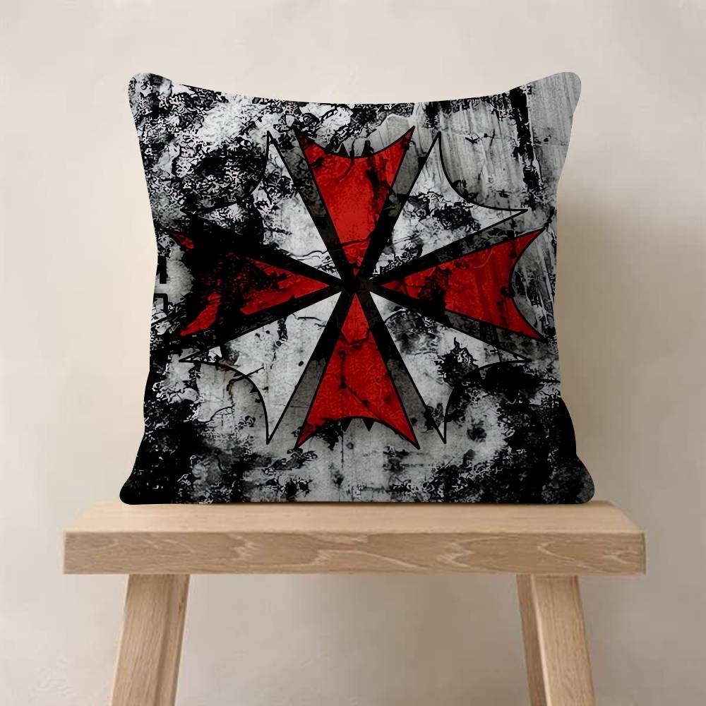 Game R-Resident E-Evil U-Umbrella Pillowcase Toon Gift Cushion Cover Bedroom Home Sofa Chair Seat Decor Pillow Case