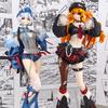 33cm Mengyaxiang Studio EVA Asuka Rei Ayanami Rock Band Action Figures Anime Girl Figure Collect Model Ornament Toy Boy Gifts