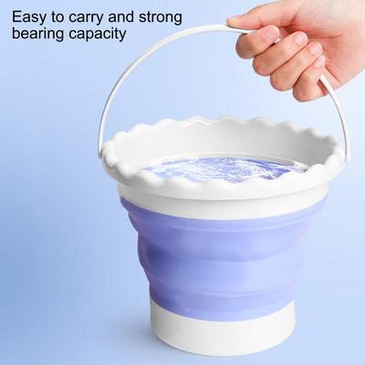Foldable Painting Brush Washing Bucket Mini Silicone Watercolor Paint Accessories For Oil Painting Outdoor Studio School Home