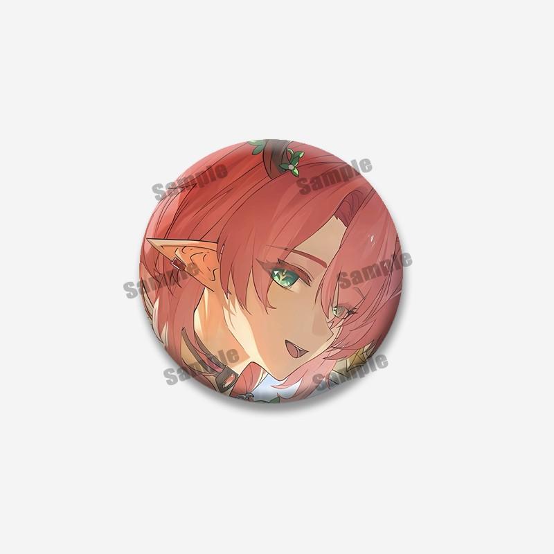 Anime Game Wuthering Waves Hiyuki Carlotta Enamel Pin Cartoon Figure Round Brooches Funny Lapel Badge Jewelry Gifts for Friends