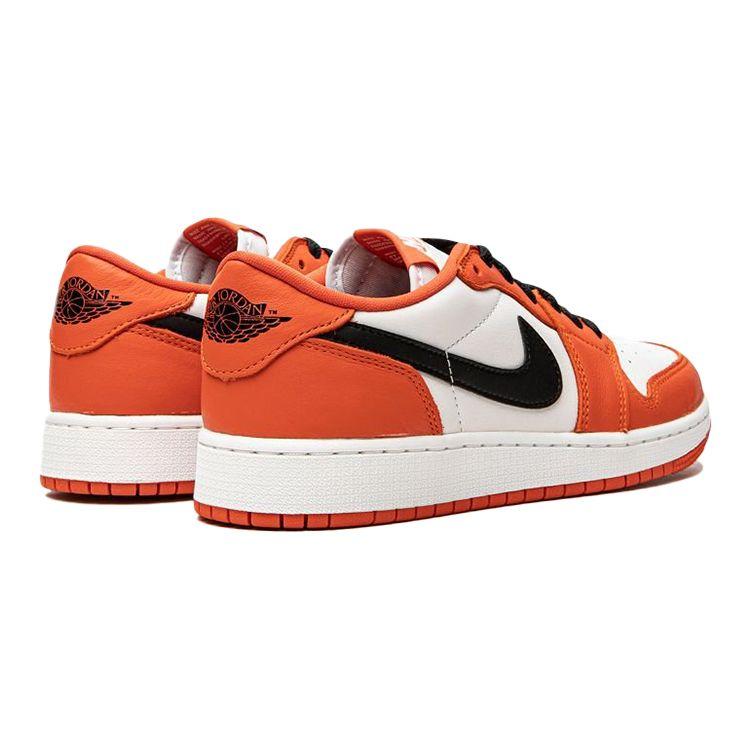 Air Jordan 1 Retro Low OG GS Starfish Kids Sneakers Orange White Black CZ0858-801