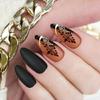 24x Christmas Artificial Nail Snowflake False Nail Glittering Press On Nail Full Cover Stick On Nail for Women