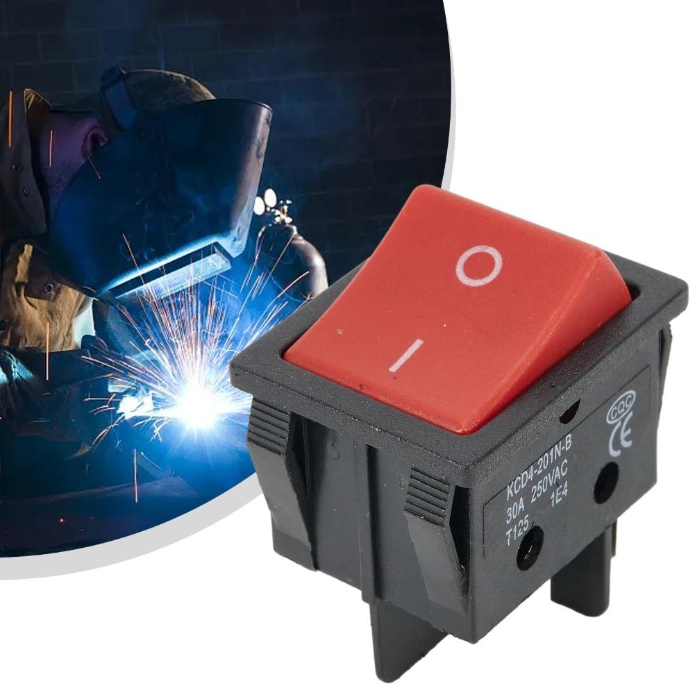 

2PCS 4 PIN Boat Rocker Switch For Welding Machine Rocker Power Switch 30A 250VAC 4Pin Button Electrical Accessories China Mainland