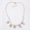 Bohemian shell fringed pendant imitation pearl women's necklace fashion beach style niche design necklace
