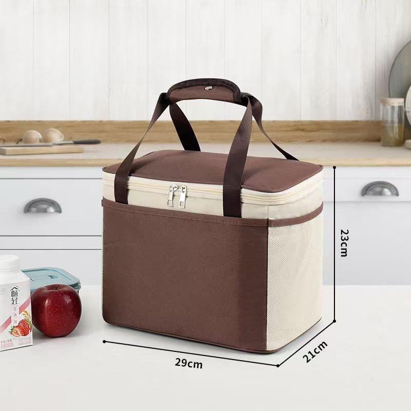 Multifunctional Thermal Lunch Bags Large Capacity Waterproof Portable Cooler Hiking Bag Box Insulated Picnic Food Bag