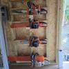 Chainsaw Shelf Stand Holder Garage Storage Wall Organizer Chainsaw Wall Mount Hanger For MS250 MS251 MS170 MS171 MS172