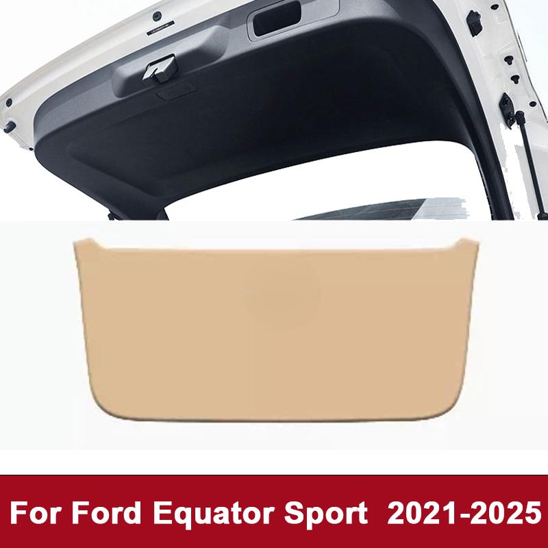 For Ford Equator Sport Equator -2024 2025 Car Boot Tailgate Kick Pad Leather Anti Kick Anti-dirty Trunk Door Mat Protection