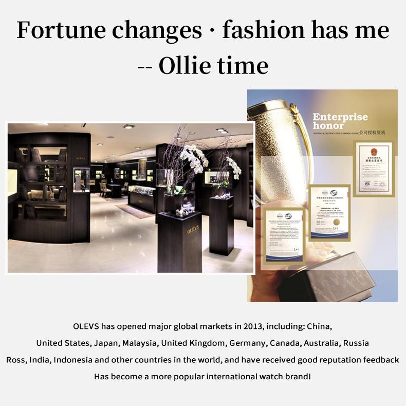 OLEVS Brand Watches New Star Luminous Quartz Watch Fashion Fashion Men's Watch Men's Watch