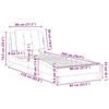 Bed Frame without Mattress  Zadar  Gray 80x200 cm Faux Leather