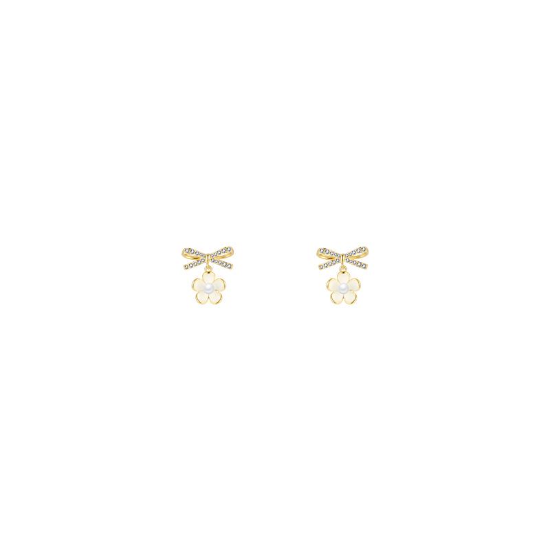 2024 Bow Flower Earrings - High-End Light Luxury Women's Stud Earrings