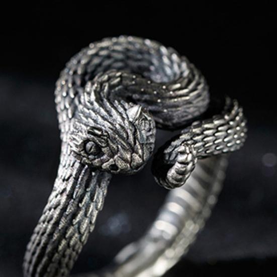 soumake men python ring retro opening adjustable... Punk Hip Hop Alloy Snake Shape Adjustable Opening Wrap Ring for ...