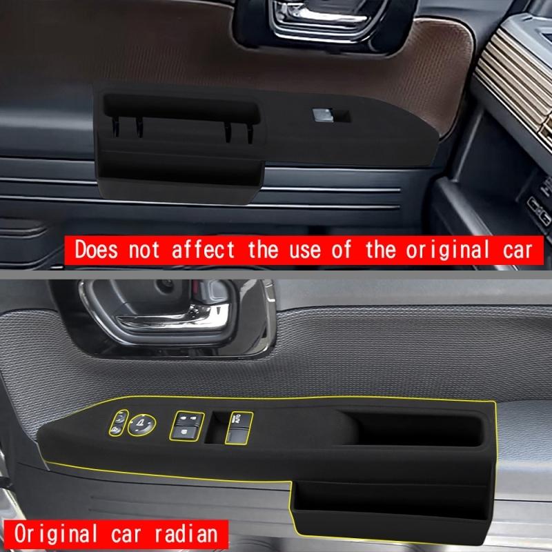 RHD For Honda N-VAN 2024 Silicone Glass Switch with Pocket  Passenger Tray Water Cup Pad Anti Collision Waterproof and Dustproof