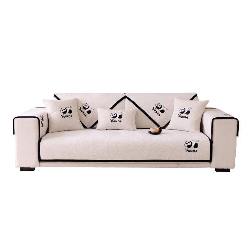 Sofa cushion four seasons universal non-slip cover 2025 new modern simple sofa cover all-inclusive straight seat cushion