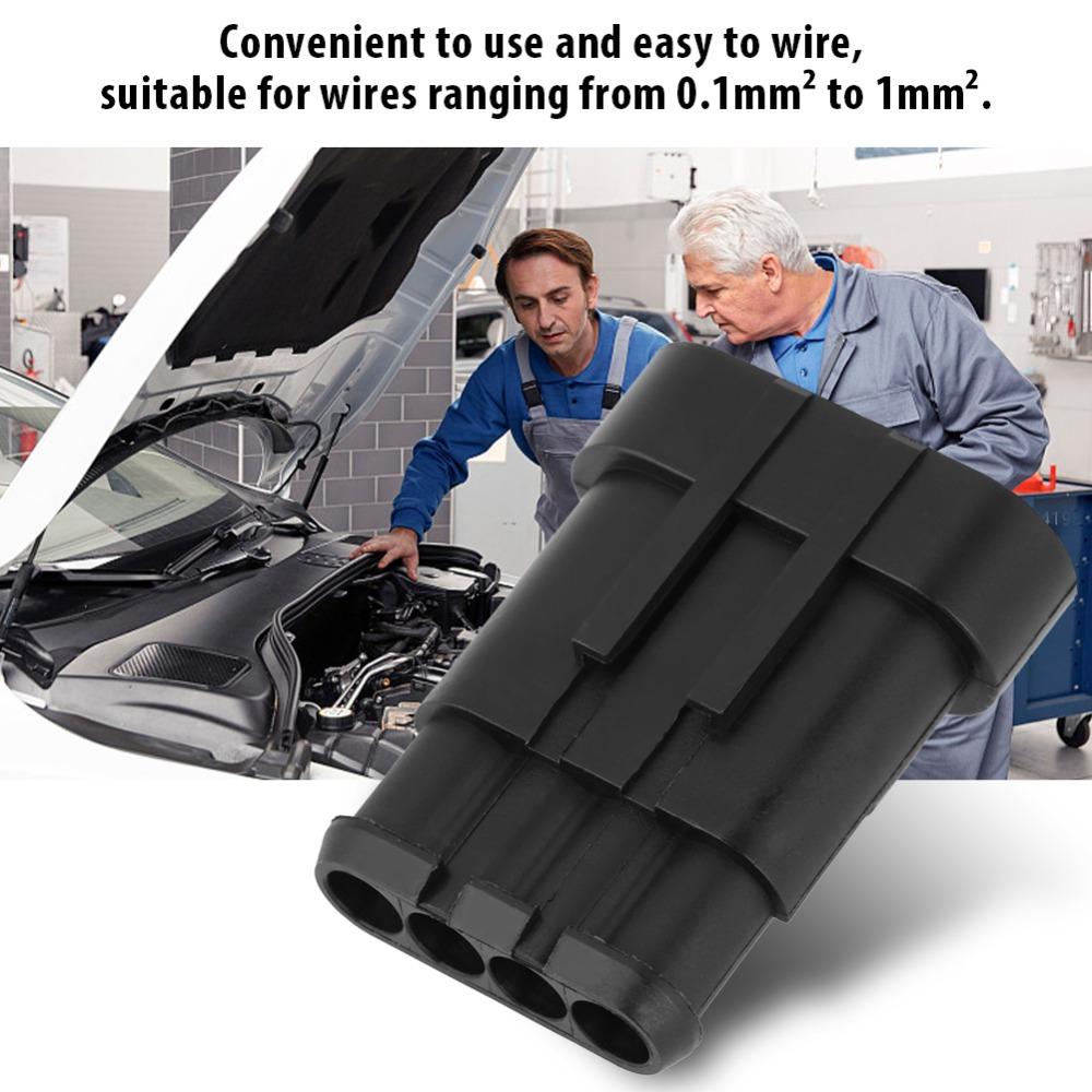 5 Kits Nylon PA66 Car Wire Connector Sealed Waterproof Wire Connector Plug Scooter Use