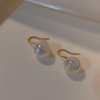 Orecchini Temperamento Perla Sirena Coreana: Design Elegante, di Alta Gamma, di Ispirazione Francese per Donne