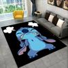 Cute S-Stitch Cartoon Non-Slip Area Rug for Living Room,Bedroom,Playroom,Soft Carpet Floor Mat Home Decor Rug Kids Room Gift