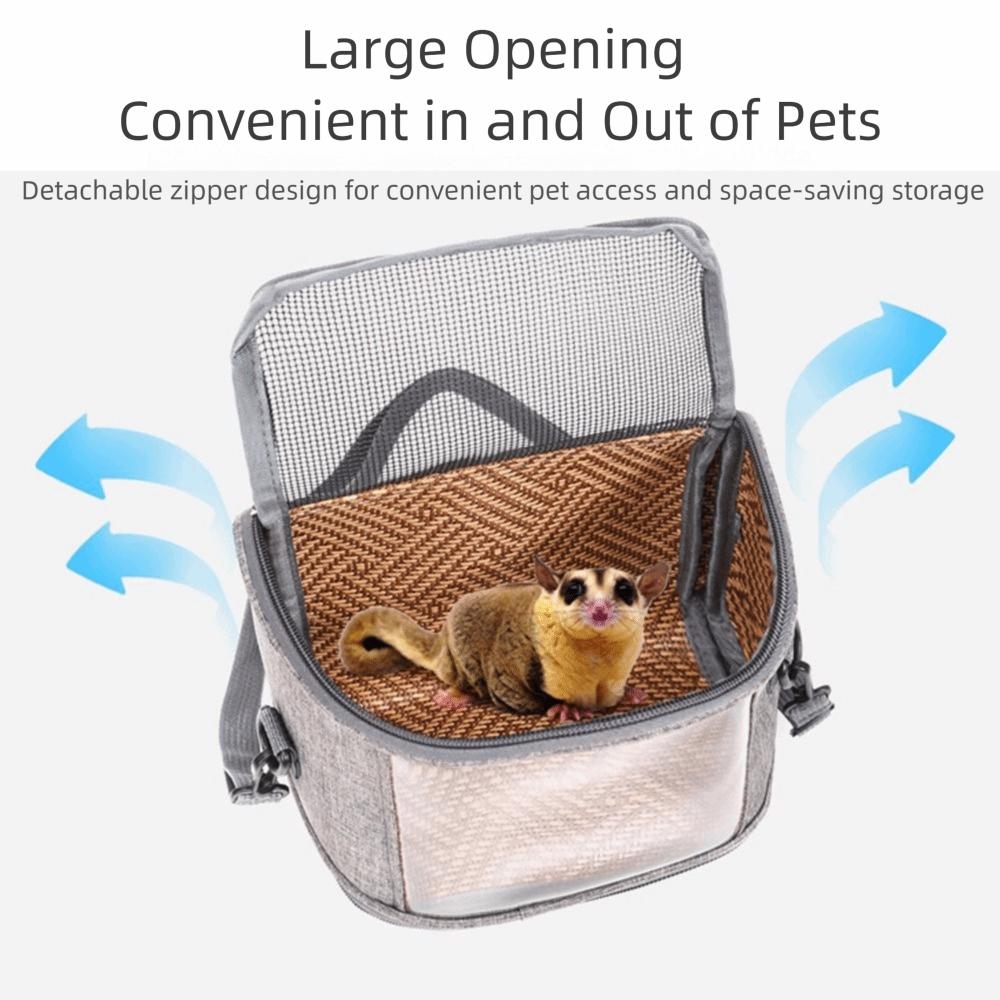 Handheld Hamster Travel Carrier Clear View Guinea Pig Carry Bag Chinchilla Outdoor Cage  Parrot