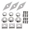 Carbide Cutters Inserts Set for Lathe Turning Tools 4 Types of Cutting Tools for Precision Machining and Rough Work