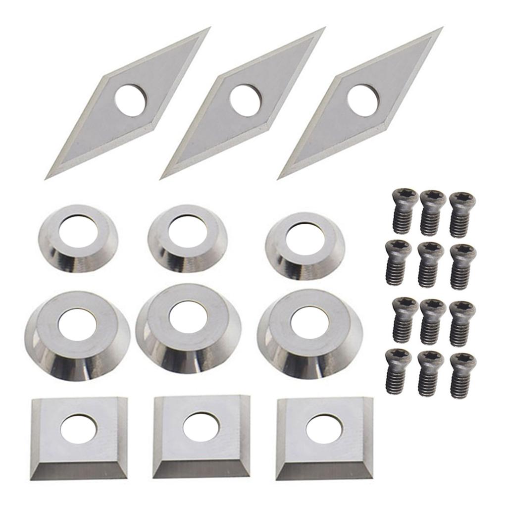 Carbide Cutters Inserts Set for Lathe Turning Tools 4 Types of Cutting Tools for Precision Machining and Rough Work