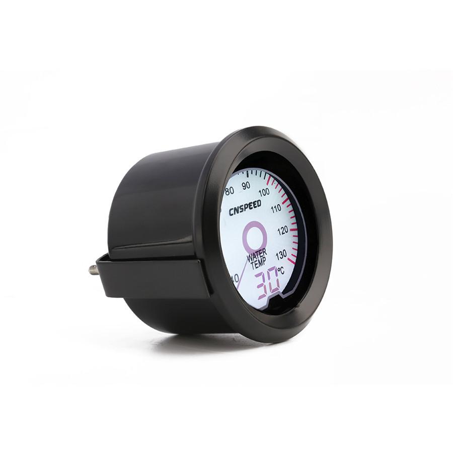 Universal 2"52mm Car Water Temp Temperature Gauge Digital 7-Colors LED Display