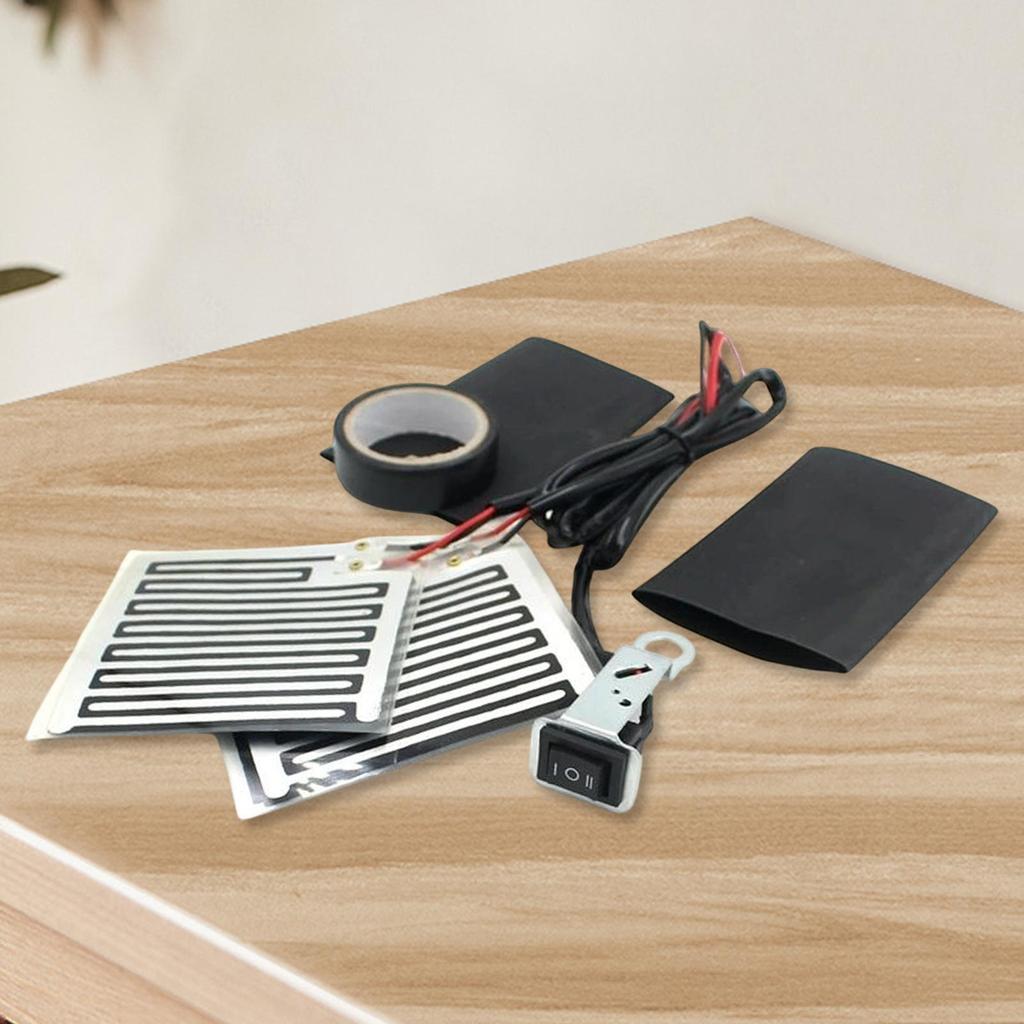 Motorrad-Heizgriffe 1 Paar Verstellbar 12V Wärmer Temperatur Heizgriff Für Outdoor Winterreisen Zuhause Fahren