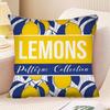 Lemon Pattern Pillow Case Fashion Square Pillowcase Bedroom Sofa Room Ins Decoration Leisure Cushion Cover 40x40