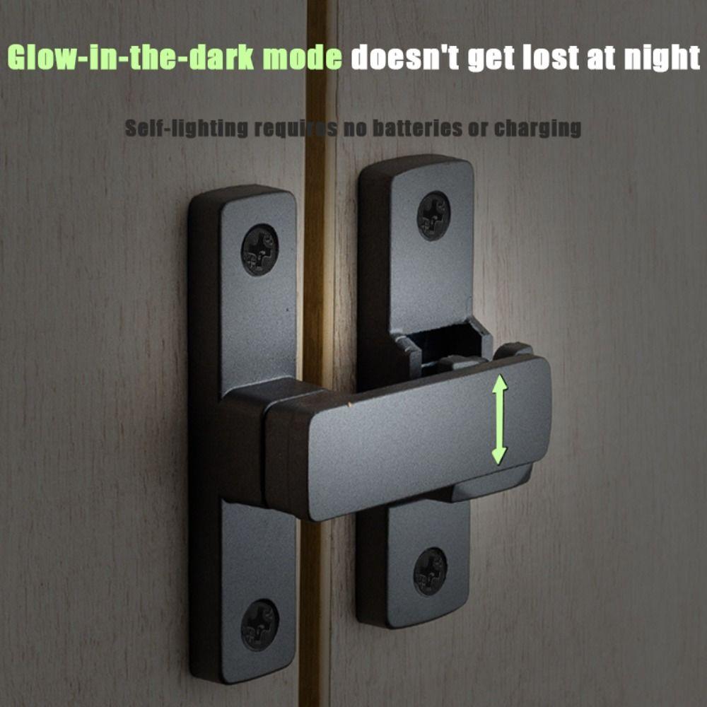 

90°/180° Door Buckle Glow-in-the-dark Door Bolt Furniture Hardware Door Lock home style 7