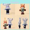 Peluche Nick Judy di Zootropolis con Tessuto a Pelo Corto per Regalo Bambini