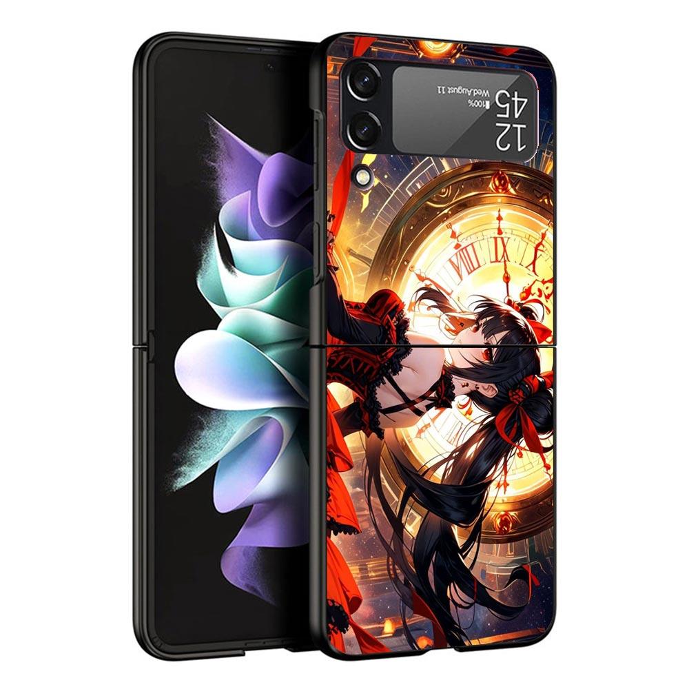 

Date A Live Tokisaki Kurumi Black Phone Case For Samsung ZFlip7 ZFlip6 ZFlip5 ZFlip4 ZFlip3 5G Hard Protective Galaxy Z Flip 3 4 Samsung Z Flip 3