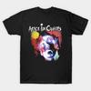 Herren Schwarzes Print-T-Shirt Facelift Alice In Chains Klassisch No-Cut Transferpapier Druck Baumwoll-T-Shirt