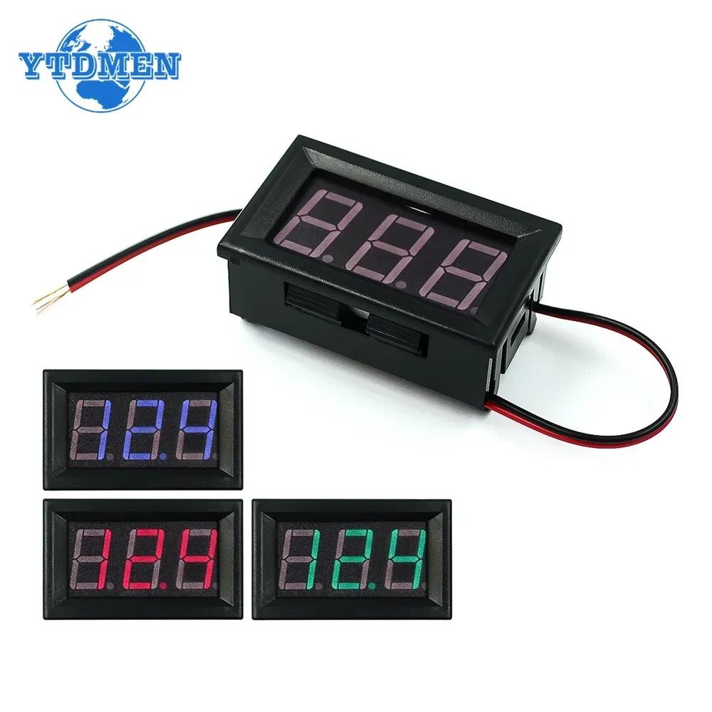 1PCS 0.56 Inch Display Digital Voltmeter Voltage Meter AC 70-500V Red/Blue/Green LED Display Voltage Tester Voltage Indicator