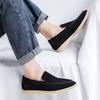 Retro British Anti-velvet Leather One-pedal Loafers Men's Korean Version of Business Casual Soft-soled Lazy Shoes 8253-R