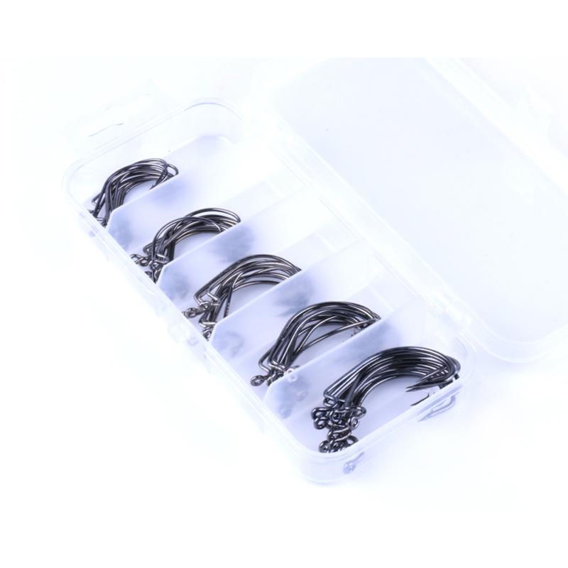 50 sztuk/pudło haczyki wędkarskie zestaw korba haczyki wędkarskie przynęty akcesoria do wędkarstwa morskiego narzędzia wędkarskie na zewnątrz