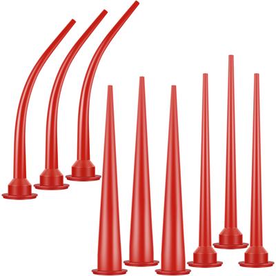 Caulking Nozzle Plastic Caulk Nozzle Applicator Sausage Caulking Extension Tool Curved Caulking Nozzle Long Caulking Nozzle