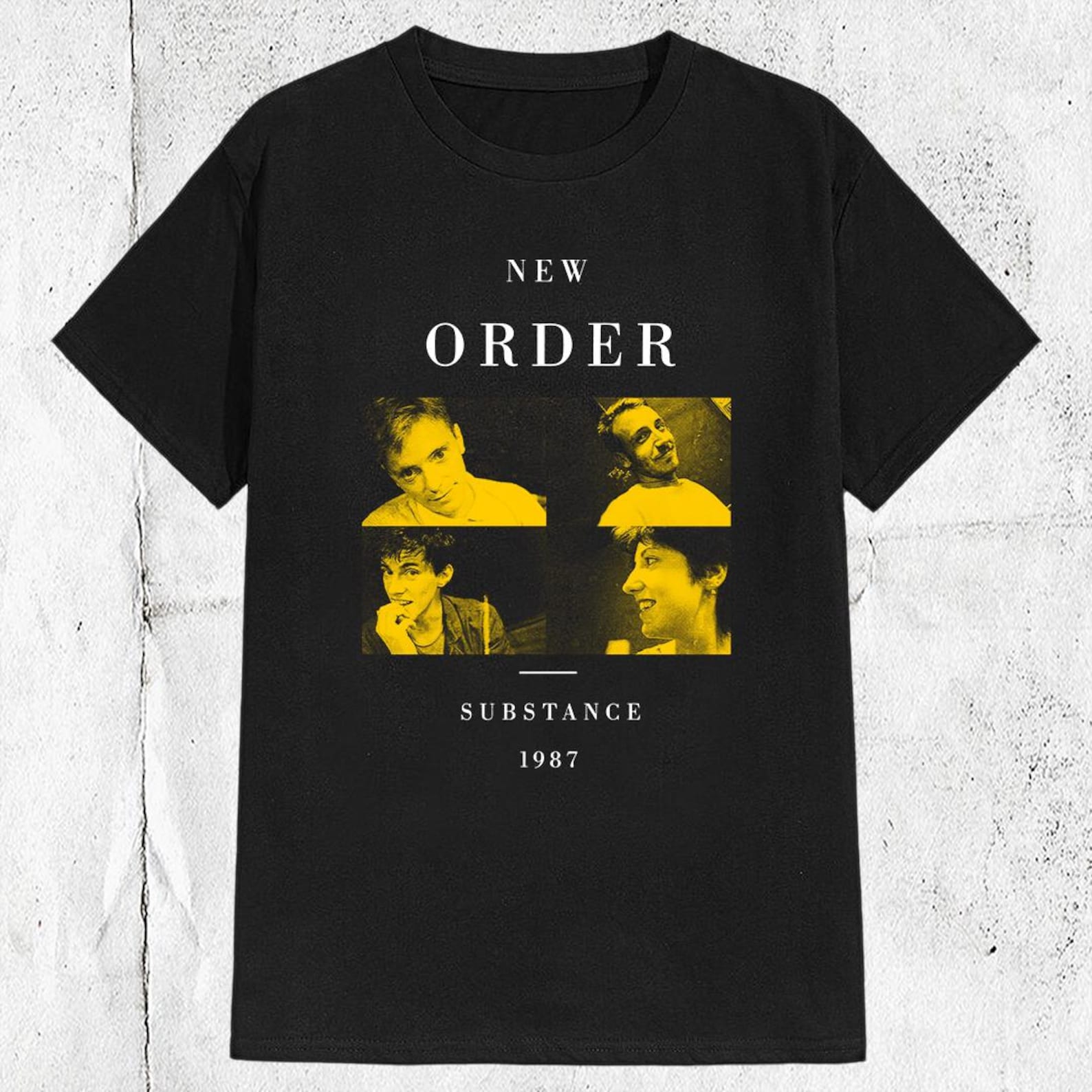 Vintage 80s New Order Band Substance 1987 T shirt 2XL