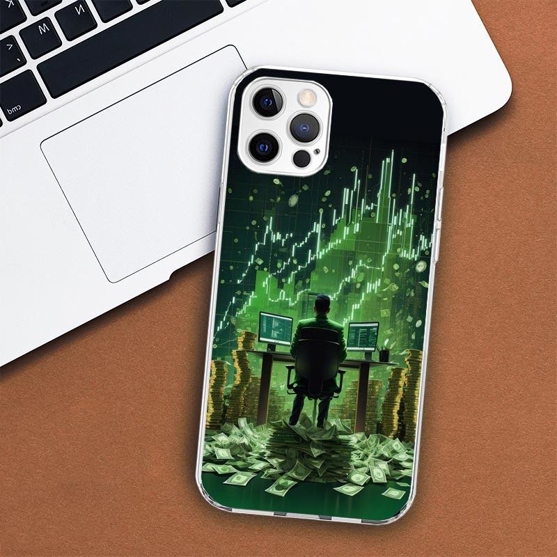 Trade Investment Forex Stock Market Pouzdro na telefon pro Apple iPhone 11 12 13 15 14 Pro 7 XR X XS Max 8 Plus + Mini SE Customized Pri