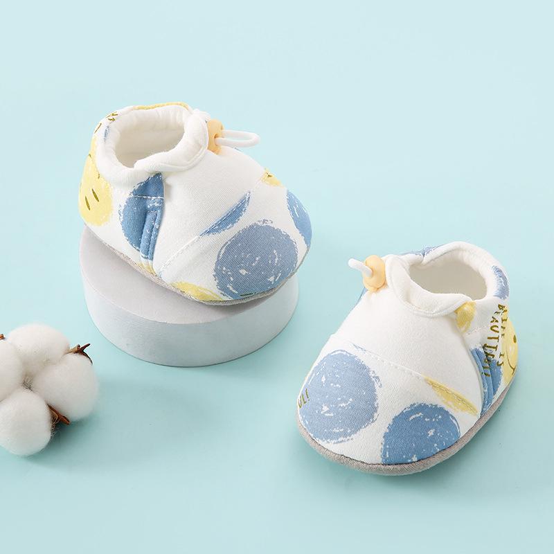 Unisex Baby Soft Sole Cloth Shoes, Anti-slip Pre-walking Foot Covers for 6-9 Months, Ideal for Spring and Summer.
