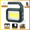 Solar Powered Strong Light LED Flashlight Work Light Portable Emergency Lighting Outdoor Ultra Bright Handheld Searchlight