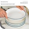 Haoya Nordic Style 8-inch Deep Ceramic Plates