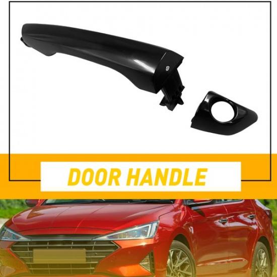 LatchWell Black Outside Door LH Handle Front NEW For 2017-20 Hyundai Elantra