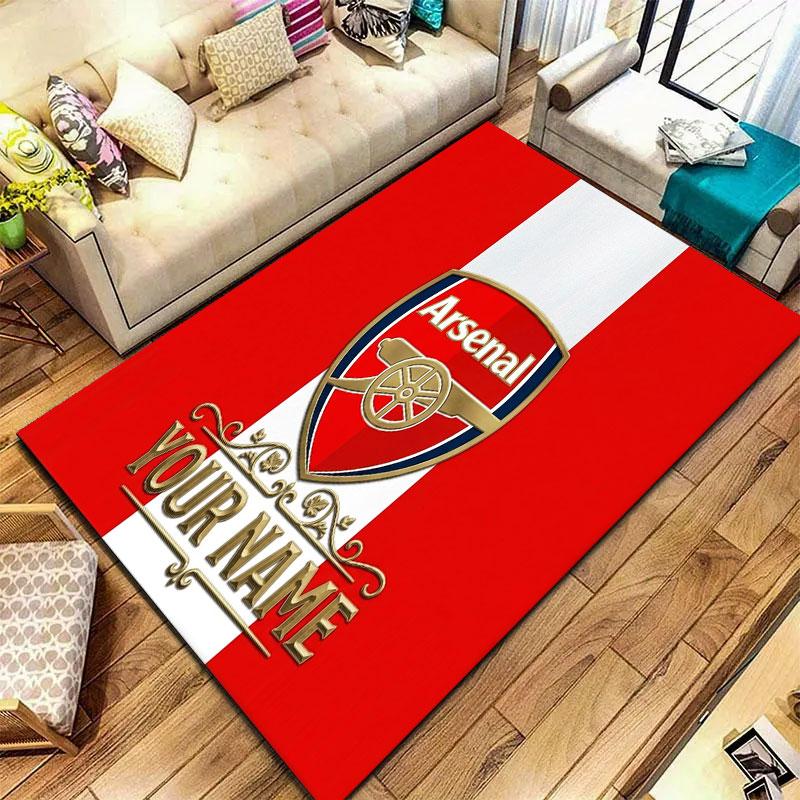 Arsenal F Custom Name Carpet Rug for Living Room Bedroom Home Sofa Decoration,Kids Play Non-slip Floor Mat
