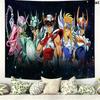 Saint Seiya Wall Tapestry Aesthetic Wall Hanging Printed Fabric Blanket Decorative Tapestries for Bedroom Living Room Home Decor