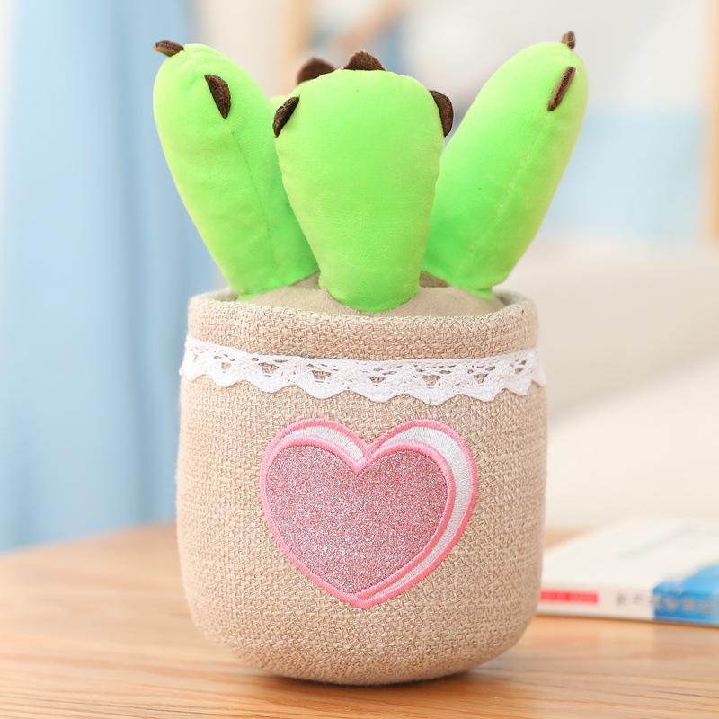 Creative Plush Tulip Succulent Ornaments – Fun Simulated Potted Decor for Home, Study, or Living Room